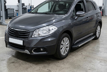 Suzuki SX4 S-Cross 2013-2016 Marchepieds Latéraux Duru (2 pcs, Aluminium) photo 1