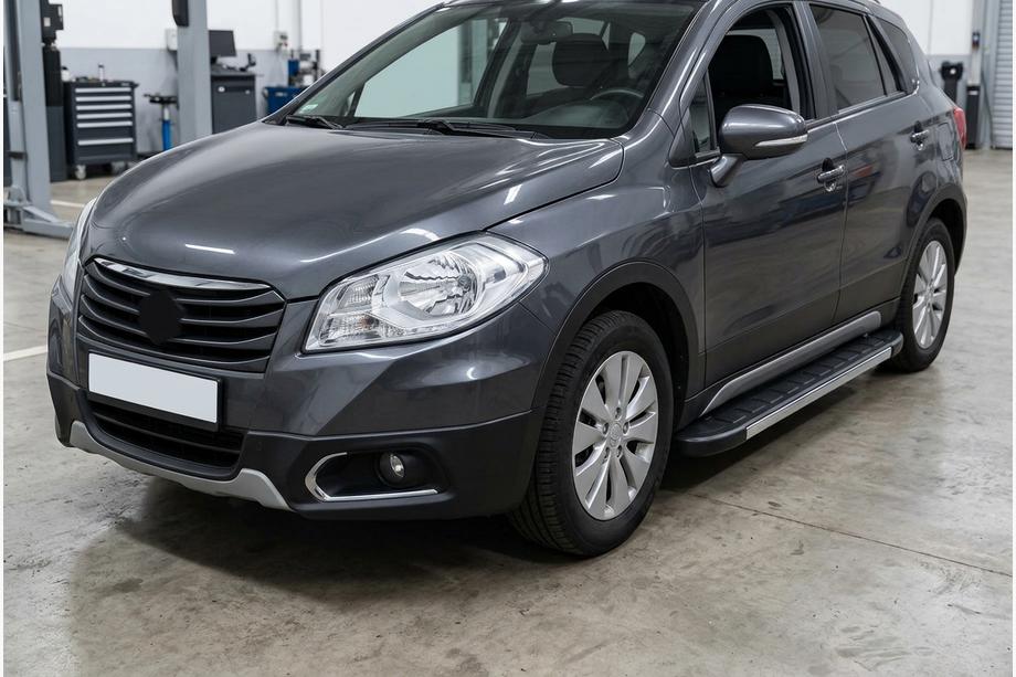 Suzuki SX4 S-Cross 2013-2016 Marchepieds Latéraux Duru (2 pcs, Aluminium) Image
