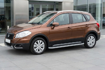 Suzuki SX4 S-Cross 2013-2016 Marchepieds Latéraux Tayga Grey (2 pcs, Aluminium) photo 1
