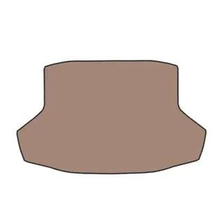Tapis de coffre en caoutchouc V1 (Beige) photo 1