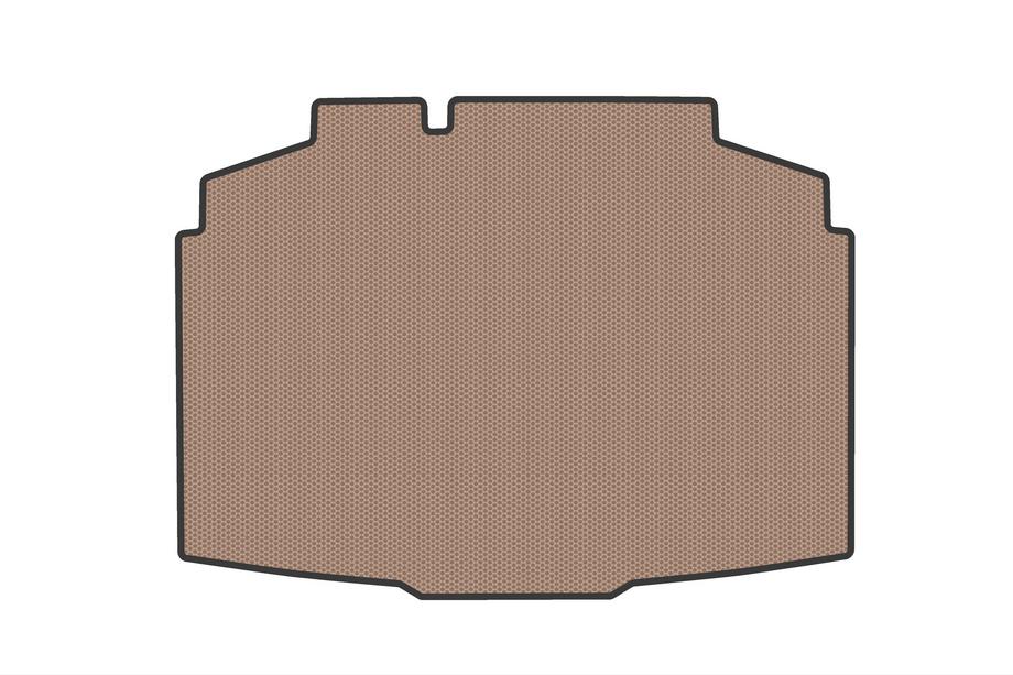 Skoda Fabia 2021– Tapis de coffre en caoutchouc (HB, beige) Photo 1
