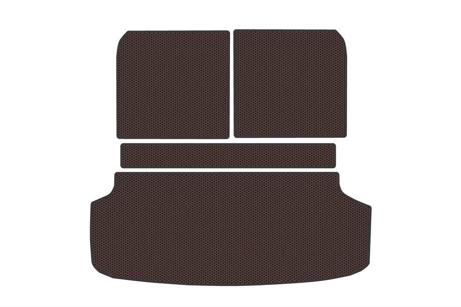 KIA EV9 Tapis de coffre en caoutchouc V2 (Marron) Image