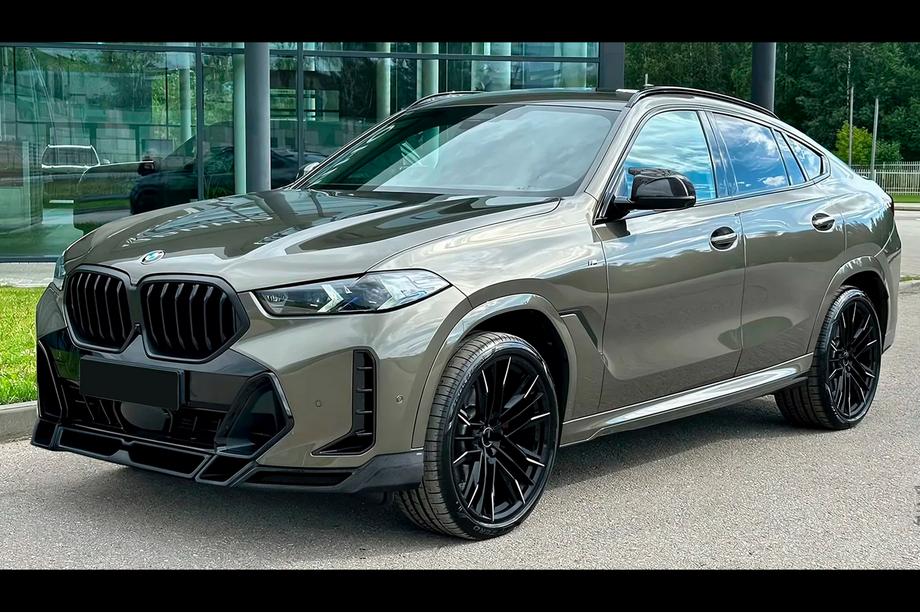 BMW X6 G06 2019–2027 Lame de Pare-chocs Avant Lip LRT (pour M-Sport 2023+, Carbone) Photo 4