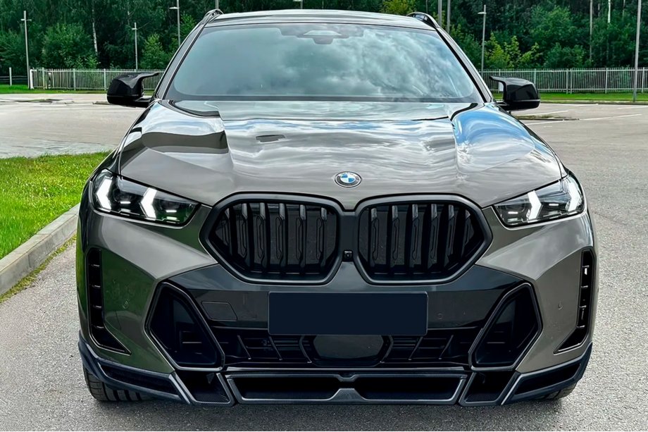 BMW X6 G06 2019–2027 Lame de Pare-chocs Avant Lip LRT (pour M-Sport 2023+, Carbone) Photo 2