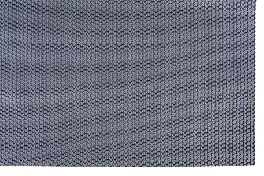 Feuille de caoutchouc pour tapis 120x100 cm (Nid d'abeille, gris) Photo 12