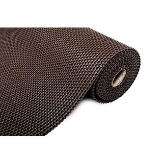 Feuille de caoutchouc pour tapis 120x100 cm (Nid d'abeille, Marron) photo 1