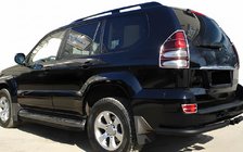 Toyota Land Cruiser Prado 120 2002-2009 Coins arrières AK003 Noir (2 pcs, inox) photo 1