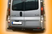 Nissan Primastar 2002-2014 Coins Arrière AK003 Noir (Inox) photo 3