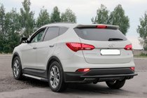 Hyundai Santa Fe 3 2012-2018 Arceau Arrière AK002 Noir (Inox) photo 2
