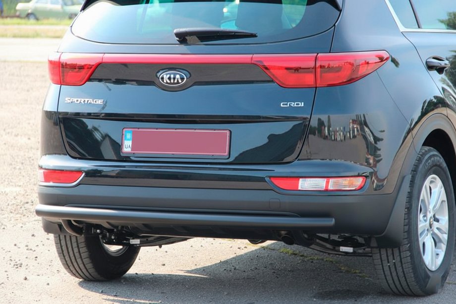 Kia Sportage 2015-2021 Protection Arrière AK002 Noir (Inox) Image