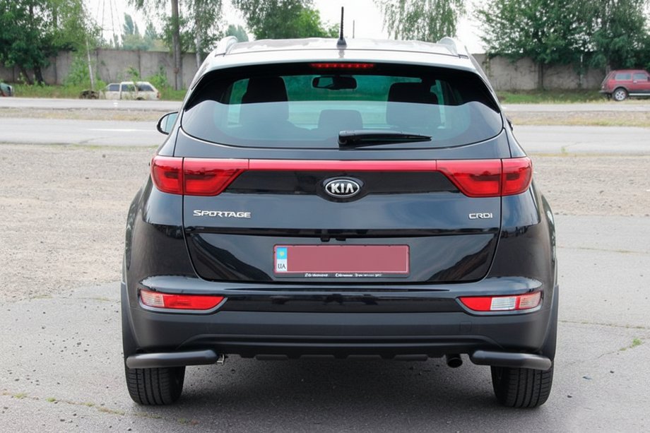Kia Sportage 2015-2021 Protection d’Angle Arrière AK003 Noir (Inox) Photo 3