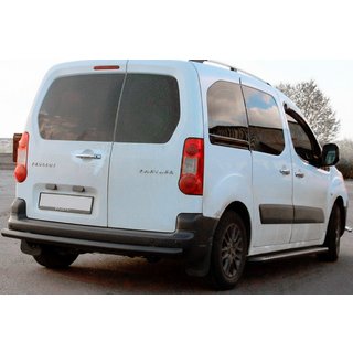 Protection Arrière Black (Inox) 60 mm Citroen Berlingo 2008-2018 photo 4