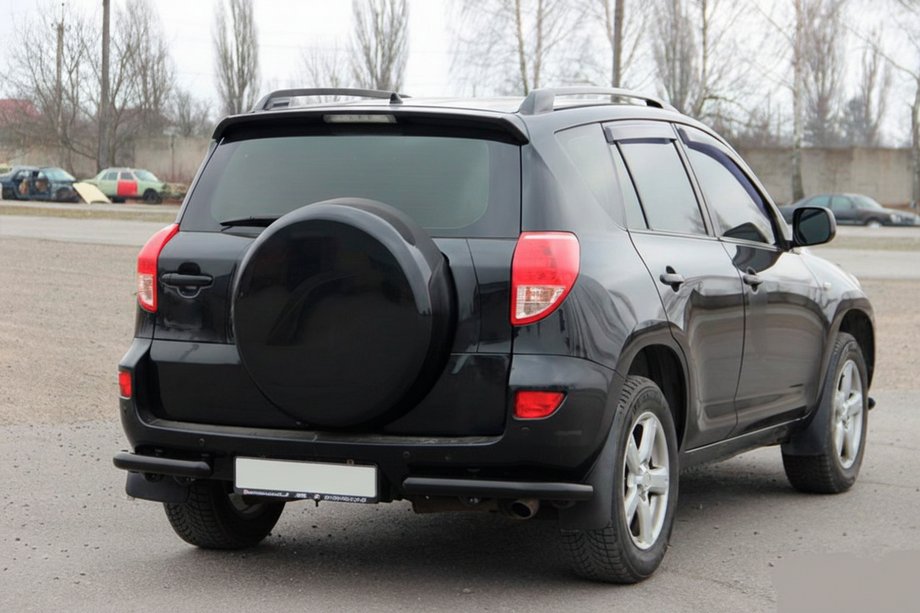 Toyota Rav 4 2006-2013 Coins arrières AK003 Noir (2 pcs, inox) Photo 4