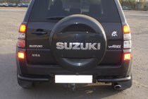 Suzuki Grand Vitara 2005-2017 Protection Arrière AK003 Noir (Inox) photo 1