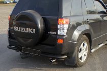 Suzuki Grand Vitara 2005-2017 Protection Arrière AK003 Noir (Inox) photo 2