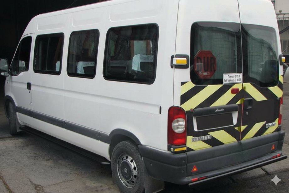 Renault Master 1998-2010 Arceau Arrière AK002 Noir (Inox) Image