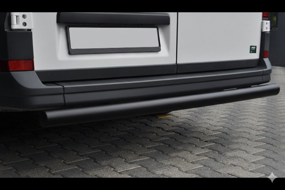 Volkswagen Crafter 2016- Protection Arrière AK002 Noir (Inox) Image