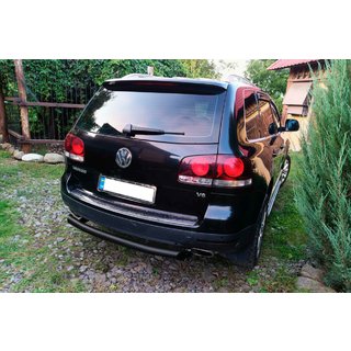 Protection arrière AK002 Noir (2 pcs, inox) Volkswagen Touareg 2002–2010 photo 3