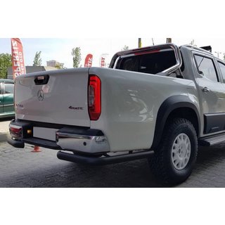 Barre de protection arrière AK003 Black (2018-2022, inox) Ford Ranger 2011–2022 photo 1