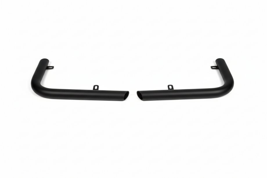 Mercedes X class 2017-2020 Protection arrière AK003 Noir (inox, 60 mm) Image