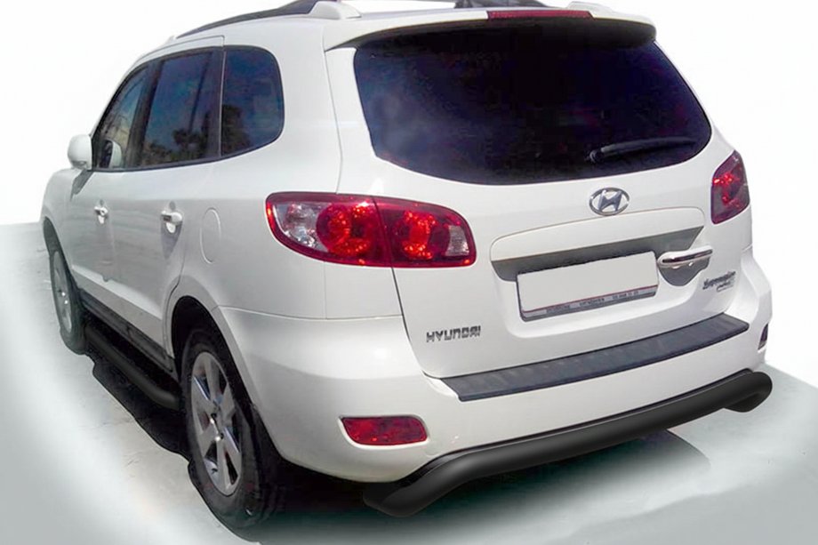 Hyundai Santa Fe 2 2006-2012 Arceau Arrière AK007 Noir (Inox) Photo 1