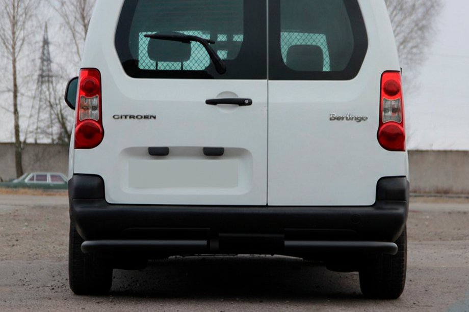 Citroen Berlingo 2008-2018 Barres d’Angle Arrières AK003 Noir (Inox) Photo 1