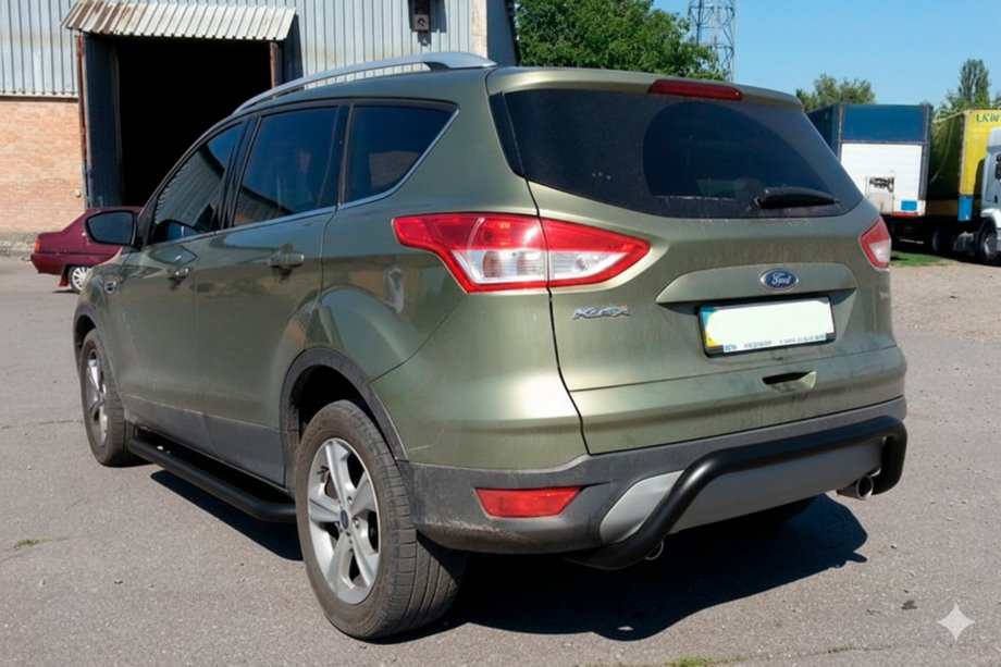 Ford Kuga 2008-2013 Arceau Arrière AK007 Noir (Inox) Image
