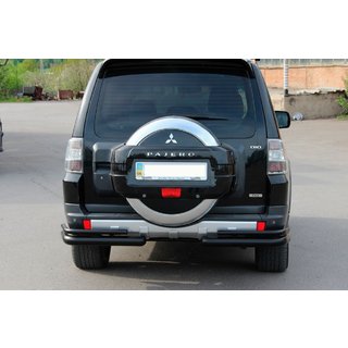 Arceau Arrière Double AK003 Noir (Inox) Mitsubishi Pajero Wagon IV 2006-2021 photo 3