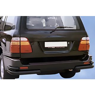 Barres d'angle arrière AK003-Double Black (2 pcs, inox) Toyota Land Cruiser 100 1998-2007 photo 3