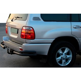 Barres d'angle arrière AK003-Double Black (2 pcs, inox) Toyota Land Cruiser 100 1998-2007 photo 1