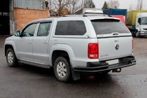 Volkswagen Amarok 2010-2022 Barres d'angle arrière AK003-Double Black (2 pcs, inox) photo 2