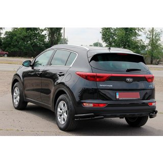 Protection Arrière d’Angle Double AK003 Double Noir (Inox) Kia Sportage 2015-2021 photo 3
