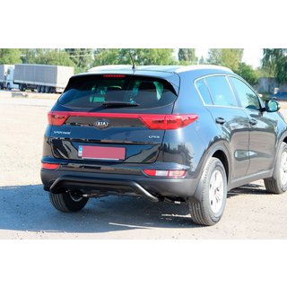 Protection Arrière AK007 Noir (Inox) Kia Sportage 2015-2021 photo 1