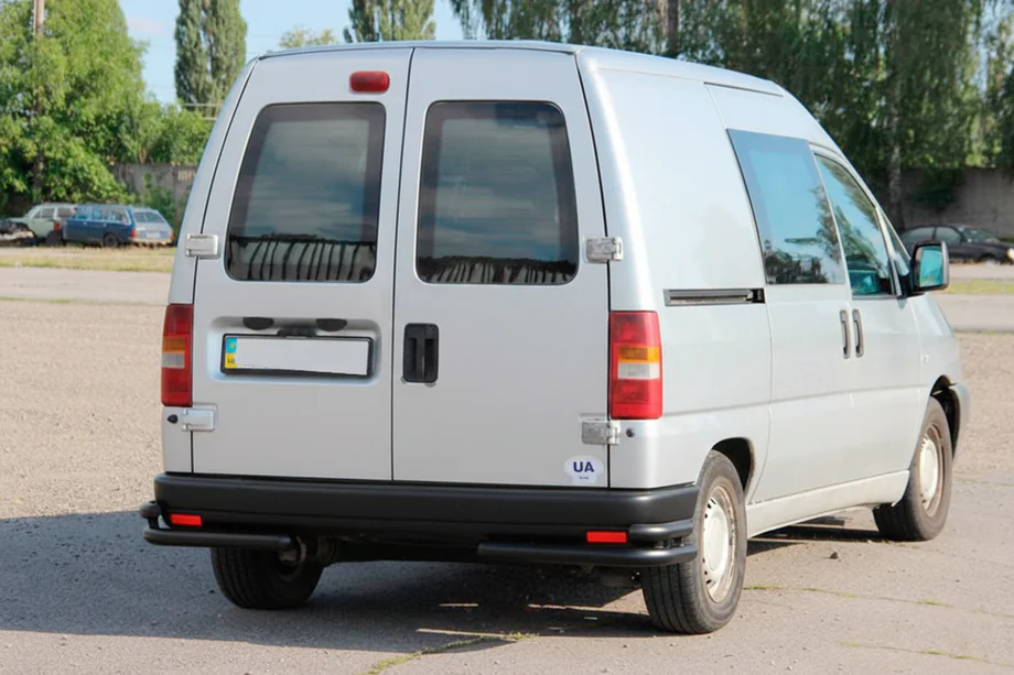 Peugeot Expert 1995-2007 Coins arrières doubles AK003 Double Black (inox) Photo 2