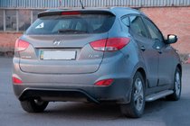 Hyundai IX-35 2010-2015 Protection Arrière AK007 Noir (Inox) photo 2