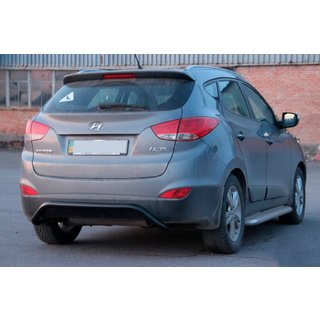 Protection Arrière AK007 Noir (Inox) Hyundai IX-35 2010-2015 photo 2