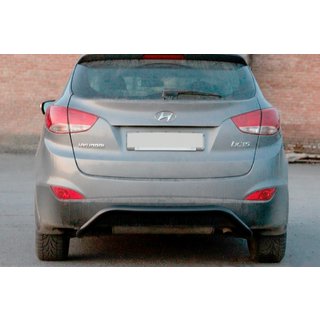 Protection Arrière AK007 Noir (Inox) Hyundai IX-35 2010-2015 photo 1