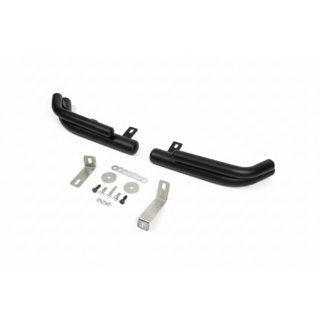 Barres d’angle arrière doubles AK003 Double Black (inox) Hyundai Santa Fe 2 2006-2012 photo 1