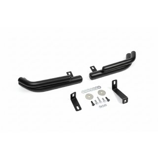 Barres d’angle arrière doubles AK003 Double Black (inox) Hyundai Santa Fe 2 2006-2012 photo 2