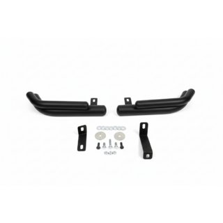 Barres d’angle arrière doubles AK003 Double Black (inox) Hyundai Santa Fe 2 2006-2012 photo 3