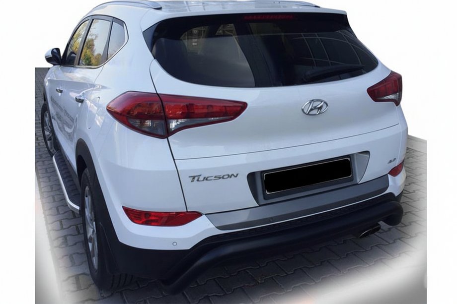 Hyundai Tucson TL 2016-2021 Arceau Arrière AK007 Noir (Inox) Image