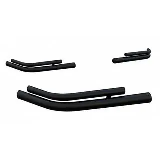 Coins arrières doubles AK003-double Noir (2 pcs, inox)