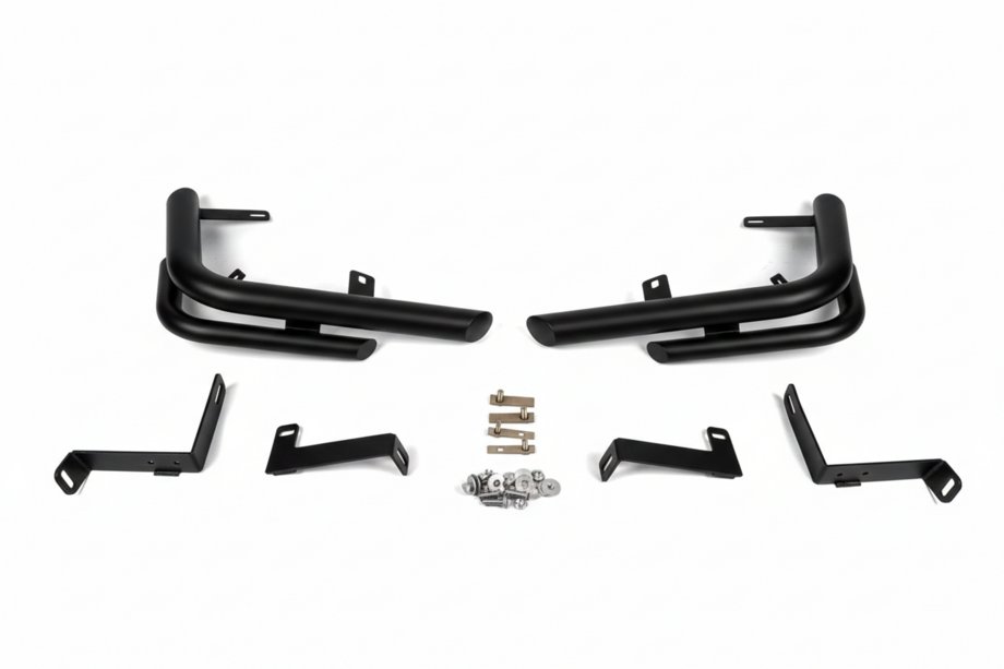 Nissan X-trail T31 2007-2014 Barres d'angle arrière AK003-Double Black (2 pcs, inox) Photo 4