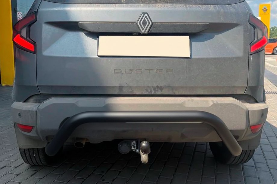 Dacia Duster 2024- Protection Arrière AK007 Noir (Inox) Photo 1