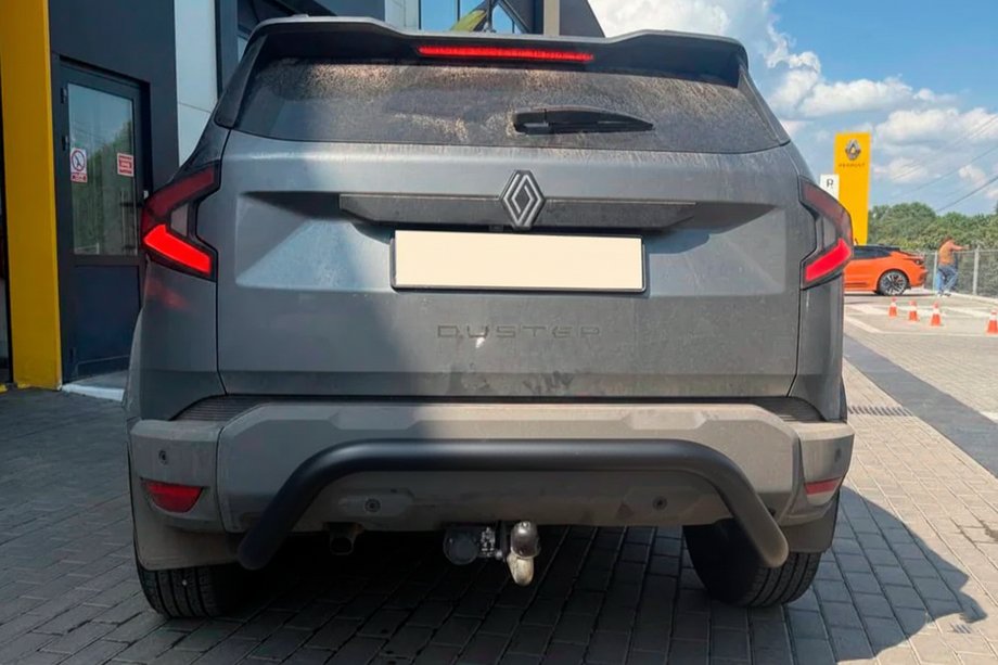 Dacia Duster 2024- Protection Arrière AK007 Noir (Inox) Photo 4