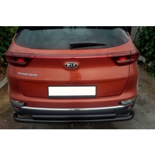 Protection Arrière AK002-2 Noir (Inox) Kia Sportage 2015-2021 photo 1