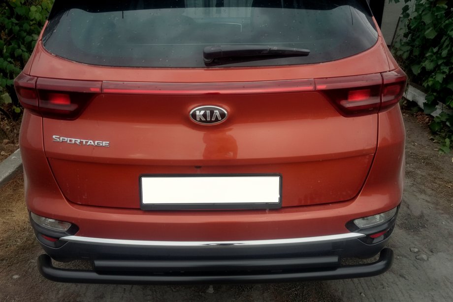 Kia Sportage 2015-2021 Protection Arrière AK002-2 Noir (Inox) Image