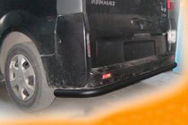 Nissan Primastar 2002-2014 Protection Arrière AK005 Noir (Inox) photo 2