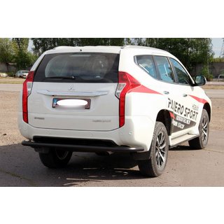 Protection Arrière AK005 Noir (Inox) Mitsubishi Pajero Sport 2015- photo 3