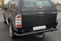 Ford Ranger 2007-2011 Protection Arrière AK005 Noir (Inox) photo 5